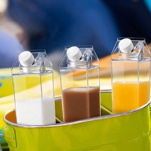 Botella de agua de plástico transparente, sin BPA, 17oz, 500ml, 1000ml - Product Image 4