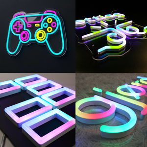 Enseigne néon extérieure personnalisée, logo néon, enseigne néon en acrylique étanche, panneau de magasin, fournisseur en gros pour entreprises, néon de mariage - Product Image 1