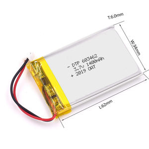 <span class=keywords><strong>3</strong></span>,7 V 1400mAh lithium ion battery for electric toothbrush - Product Image 5
