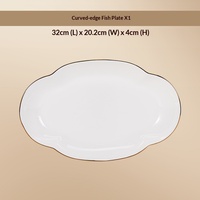Service de vaisselle en céramique haut de gamme, compatible micro-ondes, design moderne, fabriqué à Jingdezhen, pour la maison, l'hôtel, la cuisine, assiettes, bols, plats