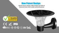 Lampe à pilier solaire extérieure avec détecteur de mouvement PIR et télécommande, étanche IP65, lampe à colonne LED pour jardin, cour et aménagement paysager