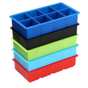 Bandeja de Silicona para Cubitos de Hielo, 8 Cavidades, Multicolor, Reutilizable, Flexible, Libre de BPA, para Whisky, Cócteles y Bebidas Frías - Product Image 1