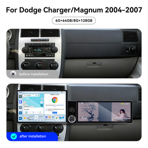 หน้าจอ ZWNAV 13.1 นิ้ว + 12.3 นิ้ว สำหรับ Dodge Charger/Magnum ปี 2004-2007 ระบบ Android 13 รองรับ Carplay พร้อม DSP GPS มัลติมีเดีย วิทยุติดรถยนต์ สเตอริโอ OEM - Product Image 5