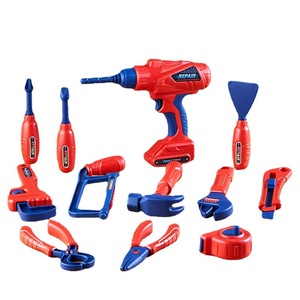 Boîte à <span class=keywords><strong>outils</strong></span> de réparation en plastique pour enfants Yuglow, jouet pour bébés de 0 à 24 mois, perceuse électrique avec valise à vis - Product Image 5