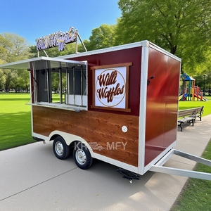 Customizable Mobile Trailer with Concession Window Truck Accessories Vending Candy Ice <b>Cream</b> Cart Street Food Kiosk - Product Image 2