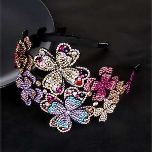 ที่คาด<span class=keywords><strong>ผม</strong></span>ประดับดอกไม้สไตล์เกาหลี ประดับคริสตัล กว้าง ไม่ลื่น ไม่หลุดง่าย อุปกรณ์เสริม<span class=keywords><strong>ผม</strong></span>สุดฮิต ปี 2026 - Product Image 2