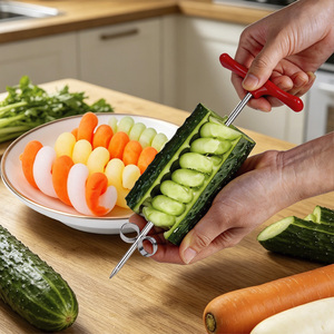 Coupe-spirale en acier inoxydable pour la maison, couteau spiralé torsadé pour peler et émincer les carottes, gadgets <span class=keywords><strong>de</strong></span> cuisine - Product Image 3