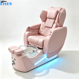 เก้าอี้นวดทำเล็บเท้าไฟฟ้าอเนกประสงค์ KISEN Luxury Beauty Nail Salon Furniture พร้อมอ่างแช่เท้าสำหรับทำเล็บมือและเล็บเท้าสไตล์โมเดิร์น - Product Image 5
