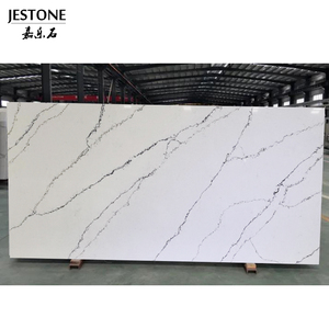 Losa de <span class=keywords><strong>cuarzo</strong></span> Calacatta para encimera, <span class=keywords><strong>precio</strong></span> de fábrica de China, <span class=keywords><strong>cocina</strong></span> blanca personalizada CE, encimera de <span class=keywords><strong>cocina</strong></span> de piedra de <span class=keywords><strong>cuarzo</strong></span> moderna, Jestone - Product Image 2
