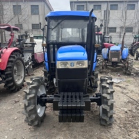 Tracteur agricole multifonctionnel Shanghai 4 cylindres 704 4x4 70 CV avec moteur diesel, boîte de vitesses et système hydraulique