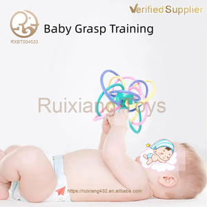 Offre Spéciale nouveau-né anneau de dentition bébé jouets Musical éducation précoce enfants jouet 0-12 mois bébé hochets main saisir <span class=keywords><strong>Manhattan</strong></span> balle - Product Image 4