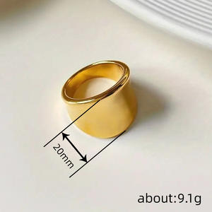 Anello Geometrico H490 in Argento, Minimalista Unisex per Uso Quotidiano, Anelli Raffinati - Product Image 4