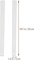 Mousse de poteau transparente de 20 pouces pour plantes d'intérieur en matière plastique durable