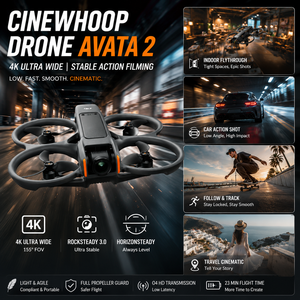 Dron Avata 2 Cinewhoop con Cámara 4K Ultra Gran Angular, RockSteady y HorizonSteady para Grabación Dinámica de Viajes, Paquete para Creadores de Contenido, Venta al Por Mayor - Product Image 1