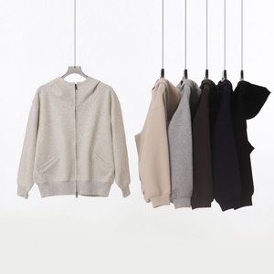 เสื้อฮู้ดดี้ผู้ชายแบบลำลอง คอเต่าครึ่งตัว ซิปสองด้าน ผ้าคอตตอนถักเนื้อหนา 500 กรัม รุ่นใหม่ประจำฤดูใบไม้ร่วงและฤดูหนาว ป้องกันรอยยับ - Product Image 3