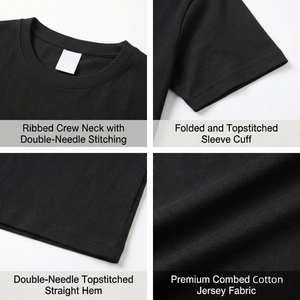 High Quality Blank <b>Plain</b> Oversized Heavyweight Streetwear <b>tshirt</b> TKAN61Z Wholesale Custom Logo 100% Cotton casual Men's T-Shirts - Product Image 2