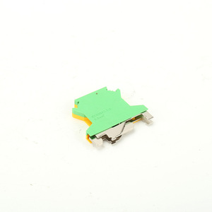 Guan Yang Earth <b>Terminal</b> Block USLKG-2.5 1 Pole Screw Connection Industrial Grounding <b>Terminal</b> Block Yellow Green - Product Image 2