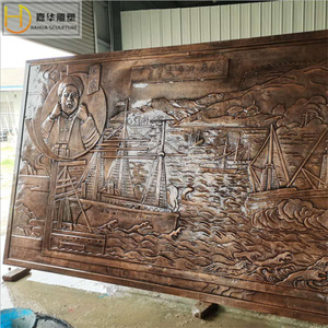 Mural Educativo Rectangular de Bronce Fundido Jiahua con Relieve Escénico para Escuelas y Oficinas - Product Image 3