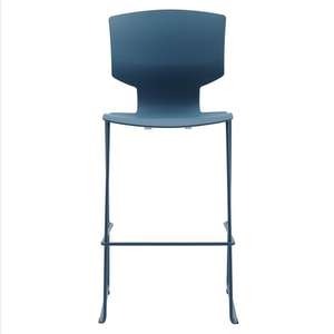 Silla Colorida con Patas de Metal, Silla Moderna de Plástico para Oficina, <span class=keywords><strong>Bar</strong></span>, Capacitación, Sala de Reuniones, Recepción - Product Image 2