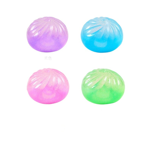 Juguete Antiestrés de Silicona con Polvo Dorado, Brioche Relleno al Vapor, Transparente, con Sensación de Agua, para Aliviar el Estrés - Product Image 5