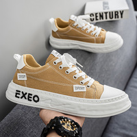 Chaussures en toile pour hommes M7771, respirantes, décontractées, basses, plates, tendance, polyvalentes, pour étudiants, chaussures de sport en toile.
