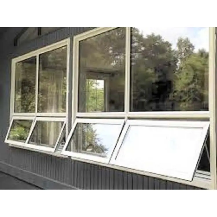 Wärme Proof Moderne Aluminium Legierung Markise Glas Fenster Design