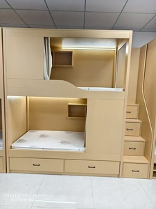 Dortoir personnalisé au design moderne avec <span class=keywords><strong>lit</strong></span> double et <span class=keywords><strong>bureau</strong></span> d'étude en bois pour les adolescents et les adultes pour l'école ou l'hôtel - Product Image 4