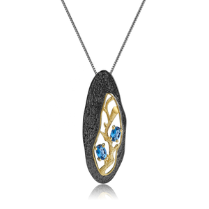 Blue <strong>Sapphire</strong> <strong>Necklace</strong>/ 14K Solid <strong>Gold</strong> <strong>Sapphire</strong> <strong>Necklace</strong>/ Gift for Mom - Product Image 5