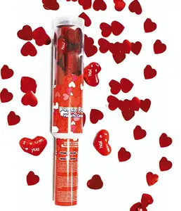 2022 Hot Sale 100% natürliche Rosen blätter Red Confetti Cannon Popper für Party dekorationen liefert Hochzeits bevorzugungen
