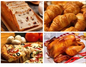 <span class=keywords><strong>Four</strong></span> à pizza et à <span class=keywords><strong>pain</strong></span> 3 étages gaz/électrique un quadruple 2 plateaux porte simple 6 - Product Image 3