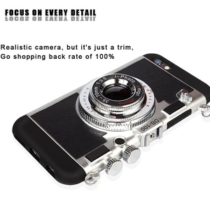 Retro Macchina Fotografica della Cassa Del Telefono per il iPhone 13 12 11 Pro 11 Pro Max 3D Cross-Corpo Vintage Casse Del Telefono per il iPhone 7 8 <span class=keywords><strong>SE</strong></span> <span class=keywords><strong>2020</strong></span> di Copertura - Product Image 3