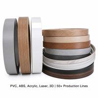 Bande de chant PVC écologique très demandée, motifs personnalisés, finition mate, ruban de chant PVC robuste pour la protection des bords de meubles