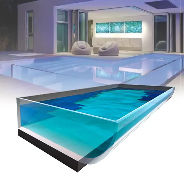 Piscina perfumada, piscina acrílica transparente, piscina personalizada de plexiglass