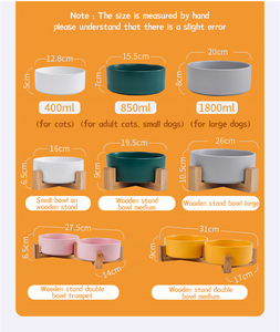Cuenco Para Mascotas Wholesale Elevated Cat Food <strong>Bowl</strong> <strong>With</strong> Wood <strong>Stand</strong> Marble Ceramic <strong>Dog</strong> <strong>Bowls</strong> - Product Image 6