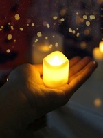 Bougies électriques sans flamme rechargeables par USB, mèche mobile, 3 pièces/ensemble, bougies LED avec télécommande, décoration pour la maison, bar, fête, Noël, mariage