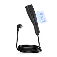 Chargeur EV portable 3,5 kW 16A Type 2 avec écran LCD, certifié CE UKCA RoHS