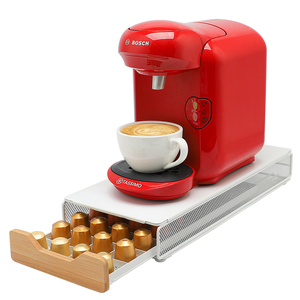 Usine OriginalLine Pod Holder Mesh <span class=keywords><strong>Tiroir</strong></span> Métal 40 <span class=keywords><strong>Nespresso</strong></span> <span class=keywords><strong>Capsule</strong></span> Organisateur Blanc Noir - Product Image 1