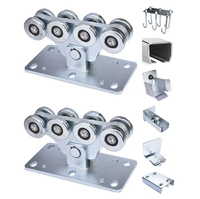 Ensemble de portail coulissant cantilever moderne en acier inoxydable durable SSR, épaisseur 1,5 mm, sans rail, avec garantie d'un an, pour usage hôtelier
