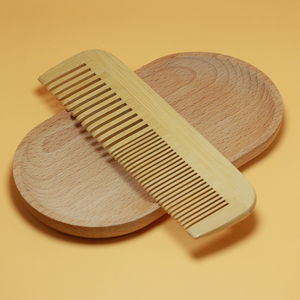 Sikat rambut bambu halus & lebar portabel, sisir gigi untuk penggunaan Hotel dan Salon dengan Logo kustom - Product Image 2