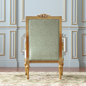 Fabbrica di <span class=keywords><strong>mobili</strong></span> in legno massello <span class=keywords><strong>mobili</strong></span> dorati antichi francesi per sedia con accento di lusso da soggiorno - Product Image 5
