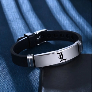 Nuovi Braccialetti in Silicone e Acciaio al Titanio Ispirati all'Anime Death Note, Gioielli <span class=keywords><strong>per</strong></span> Uomo e Donna, <span class=keywords><strong>Bracciale</strong></span> <span class=keywords><strong>per</strong></span> Coppie, Regalo <span class=keywords><strong>per</strong></span> Amici - Product Image 5