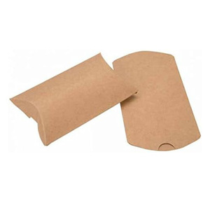 Tùy Chỉnh Gối Bao Bì Hộp Nhà Sản Xuất Tùy Chỉnh Kích Thước Quà Tặng <span class=keywords><strong>Kraft</strong></span> Giấy Gối Hộp Với Chết Cắt Cửa Sổ - Product Image 4