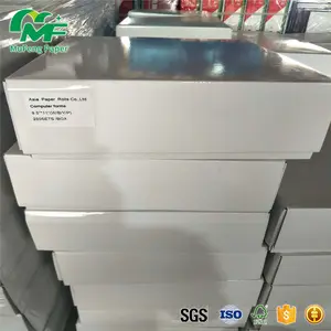 Kertas tagihan kertas Ncr rol Jumbo 50GSM, komputer kertas tanpa karbon terus menerus buku NCR kertas faktur penerimaan