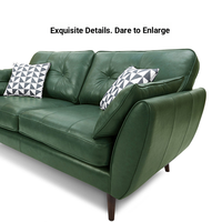 Maßgefertigtes Zeitgenössisches Wohnzimmermöbel 2-Sitzer Ledersofa für das Wohnzimmer