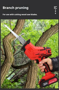 Sierra Recíproca Portátil con Batería de Litio Recargable de Gran Capacidad, Hoja de 22 mm de Diámetro, 1200 mm, GX-LRS03 - Product Image 2