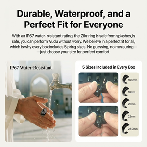 Anillo Tasbih con Contador Zikr, 5 en 1, con Pantalla OLED, para Oración, Anillo Musulmán Inteligente, Precio de Fábrica, Logotipo Personalizado - Product Image 5