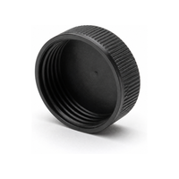 Capuchon en plastique fileté sur mesure en PP moulé par injection avec bord moleté OEM