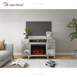 Mueble para TV con Chimenea Eléctrica y Espejo de Diseño Moderno Kellington, Mueble para Sala de Estar WXF-413 - Product Image 3