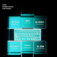Claviers de jeu filaires ATK RS7 Air Magnetic Switch, claviers de jeu avec déclenchement rapide 0,001 mmRT, clavier Esports RGB pour Delta Force FPS