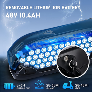 Batería ligera de litio 14 pulgadas 48v turismos eléctricos plegables triciclo certificado CEE carrocería abierta de tres ruedas - Product Image 4